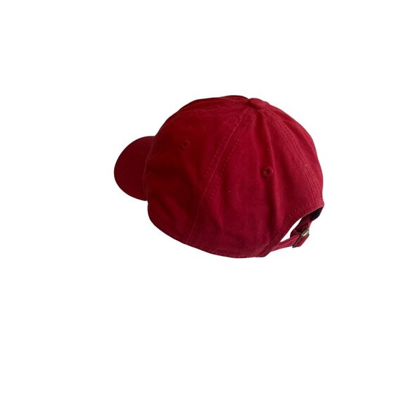 Red Sportsman "LEO" Cotton Baseball Cap Made In Bangladesh Adjustable Fit - Picture 2 of 6